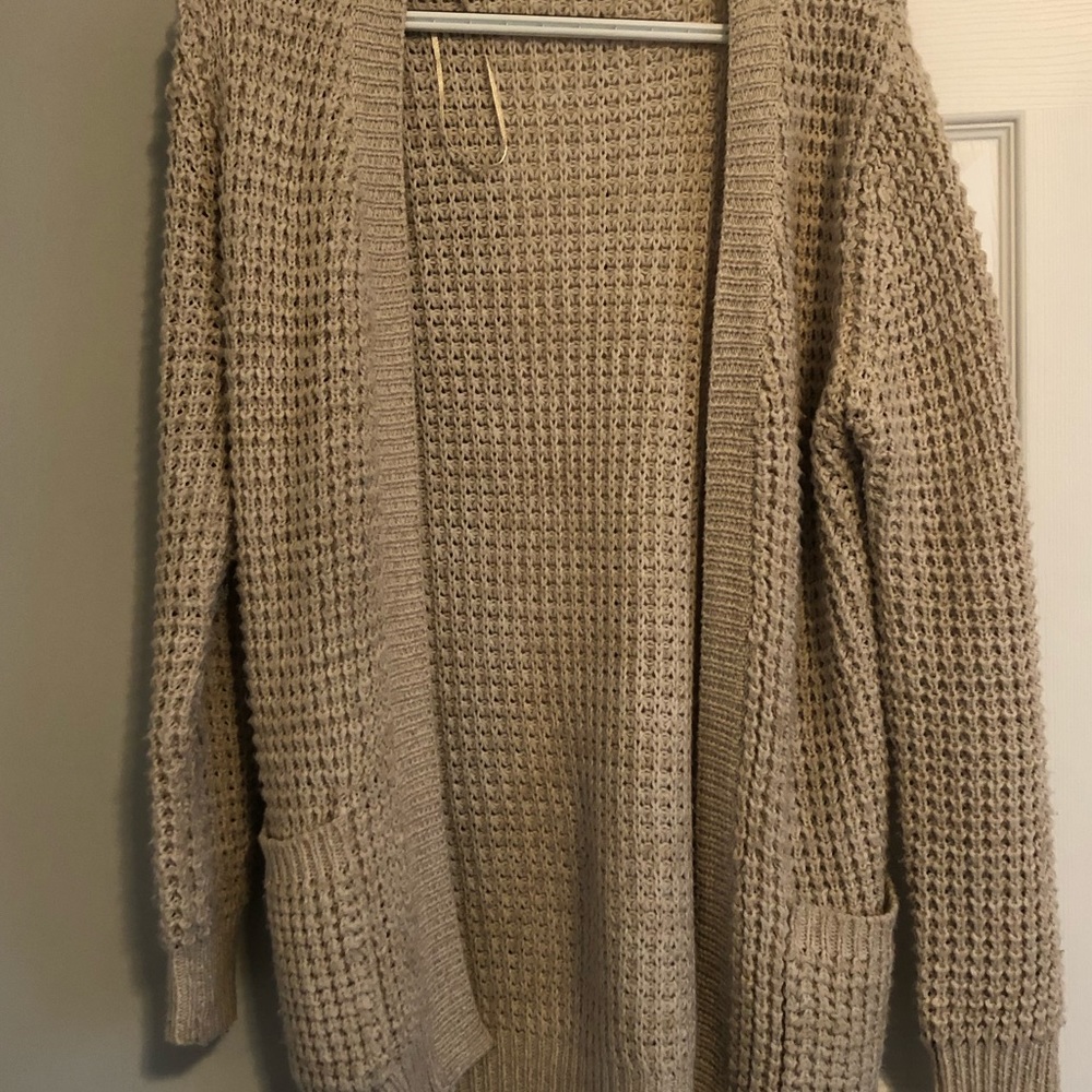 Oversized knit cardigan
